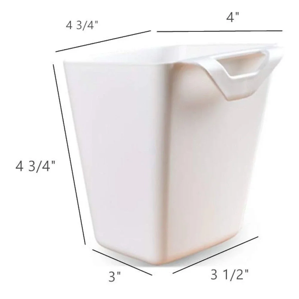 Scandi Minimalist Containers White Hanging Storage Cups Organizer Set of 30‎ NEW